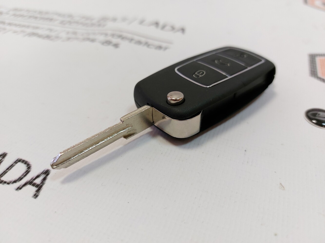 Выкидной ключ замка зажигания 1118, 2170, 2190-люкс, DATSUN, 2123 (по типу Volkswagen)