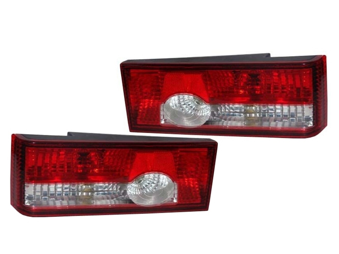 Задние фонари Torino HY-200 красные с белой полосой на ВАЗ 2108-21099, 2113, 2114